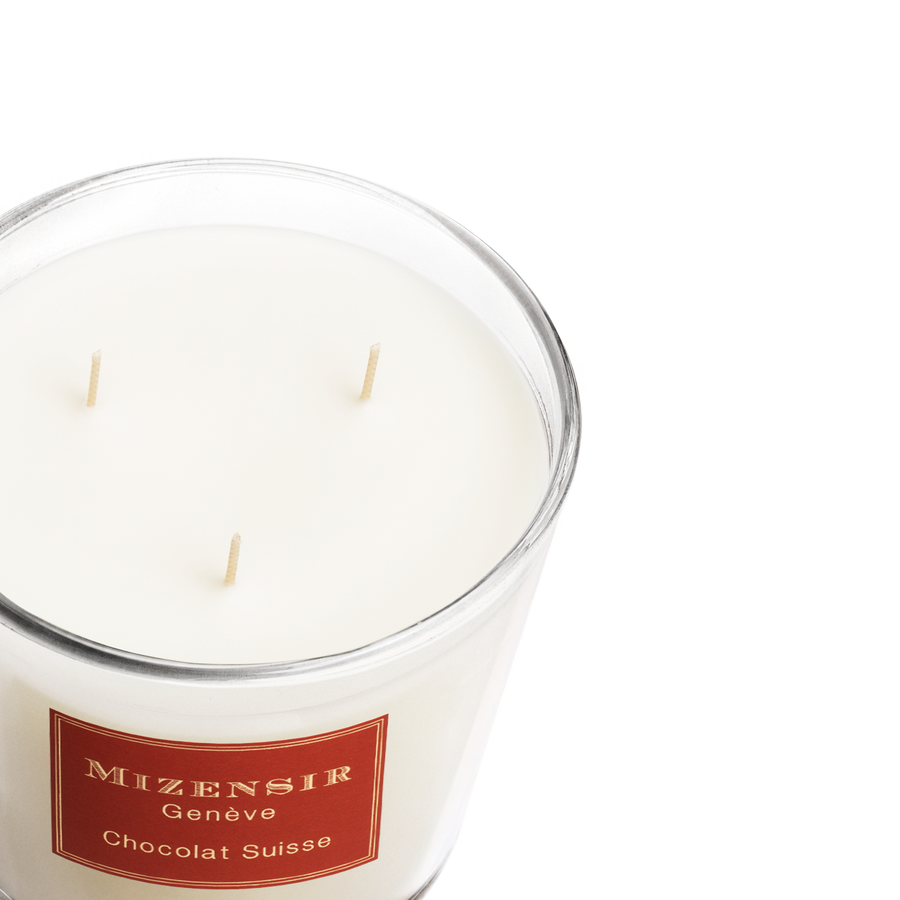 Chocolat Suisse | Grande bougie parfumée