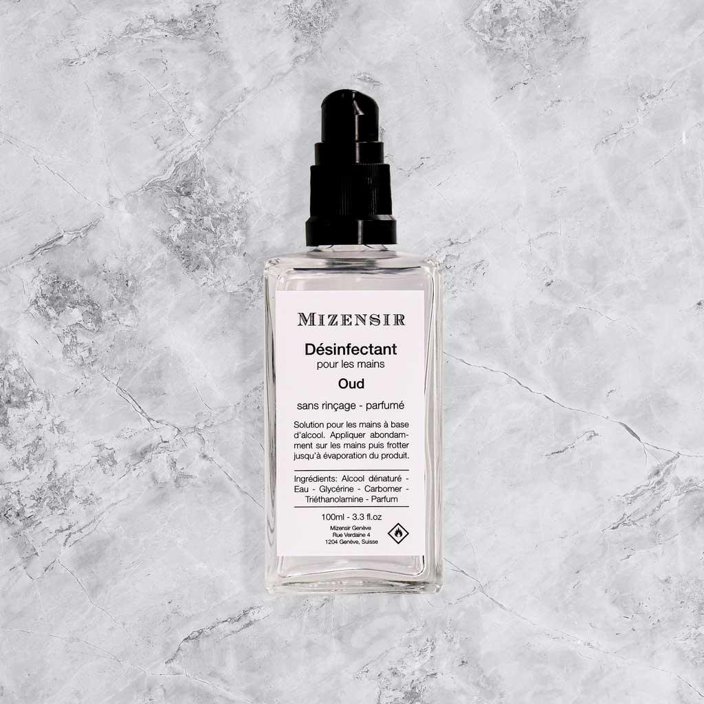 gel hydrolalcoolique parfumé au oud