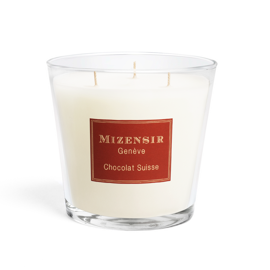 Chocolat Suisse | Grande bougie parfumée